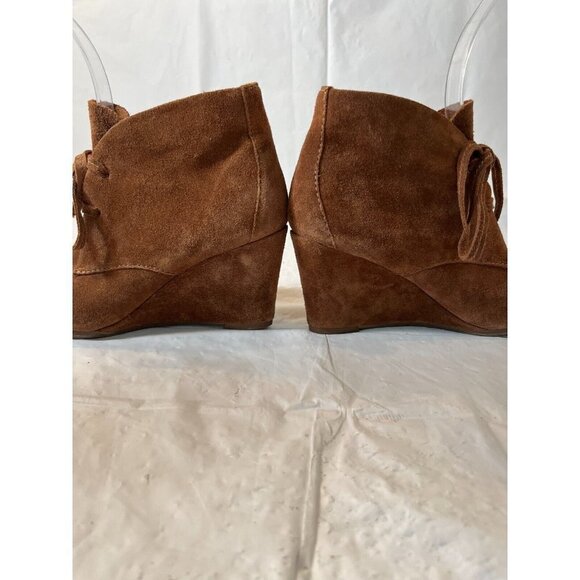 Dolce Vita Womens Chelsea Boot Size 7M Wedge Heel  Ankle Bootie Brown - Picture 5 of 14